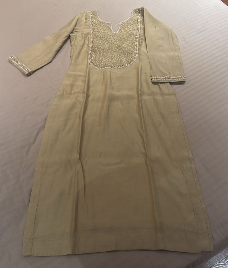 Elegant Beige Kurta