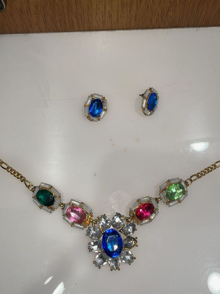 Colorful Gemstone Jewelry Set