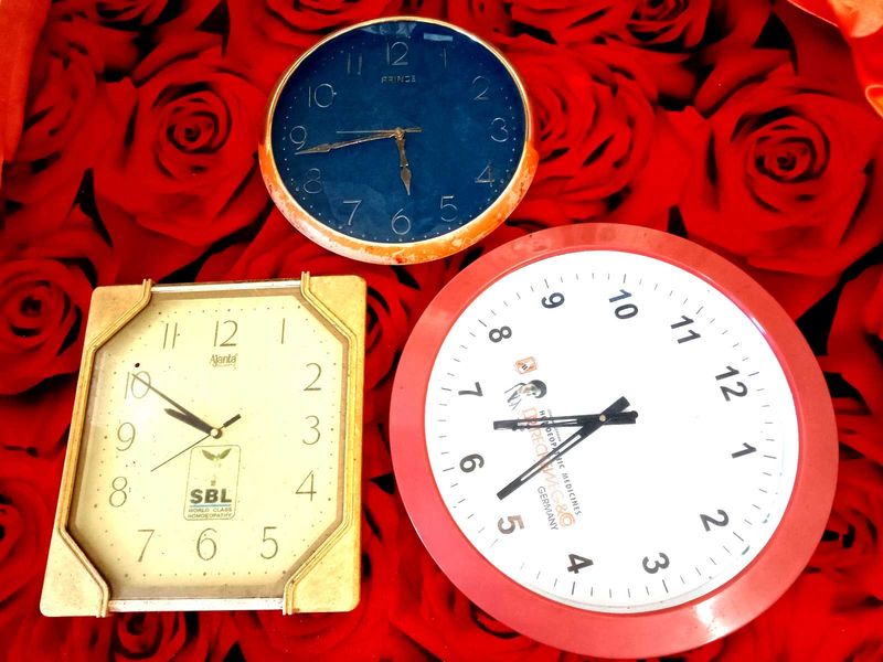 Vintage Wall Clock set of 3