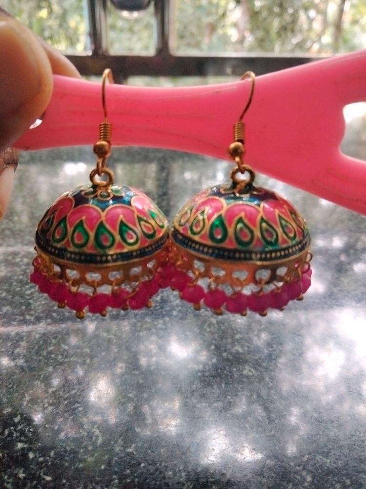 Meenakari Ear Ring
