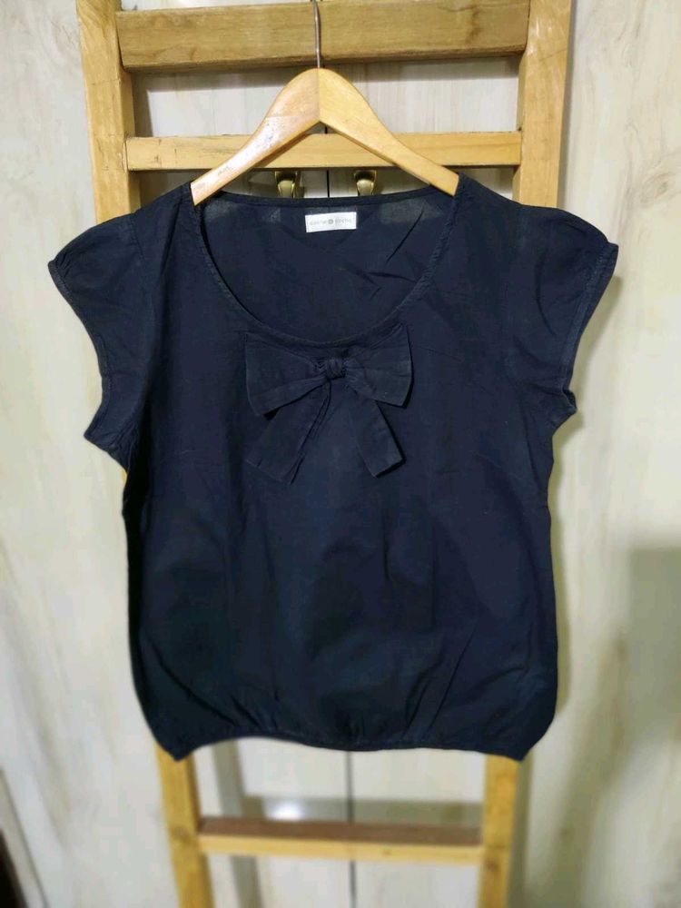 Black Cotton Top Size-36