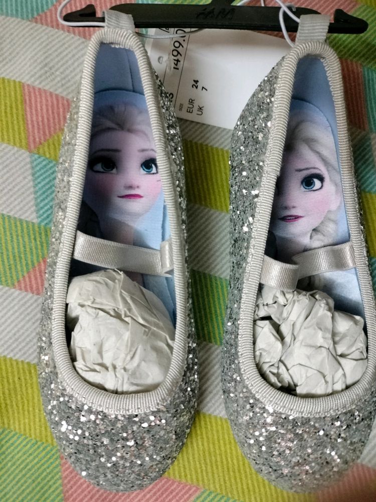 Disney Frozen Glitter Ballet Flats