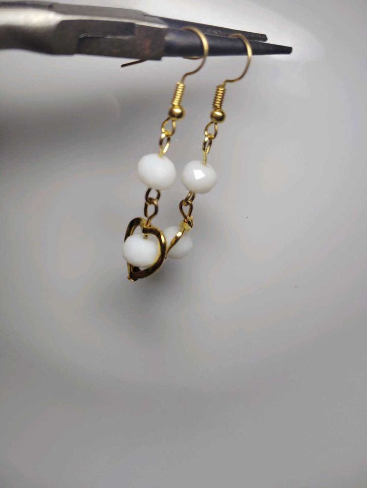 Cherry And Snow Pair  Aesthetic Earrings