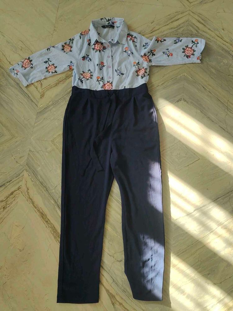 Floral Print Jumpsuit