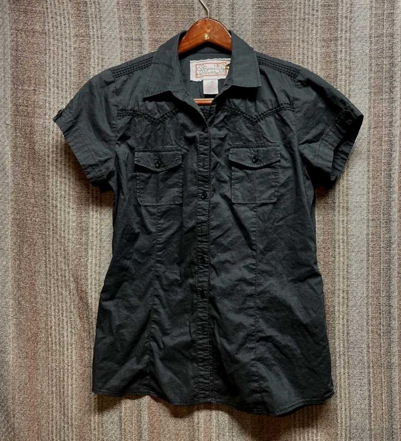Black Western Style Shirt