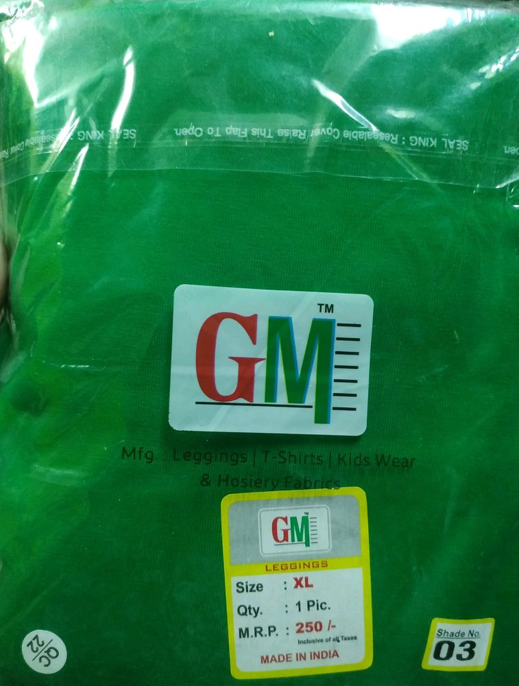 Pure Cotton Leggins XL Green Shade(03) It's New