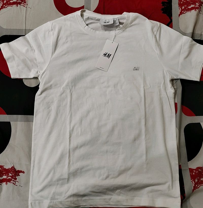 H&amp;M Boys Plane White Tshirt