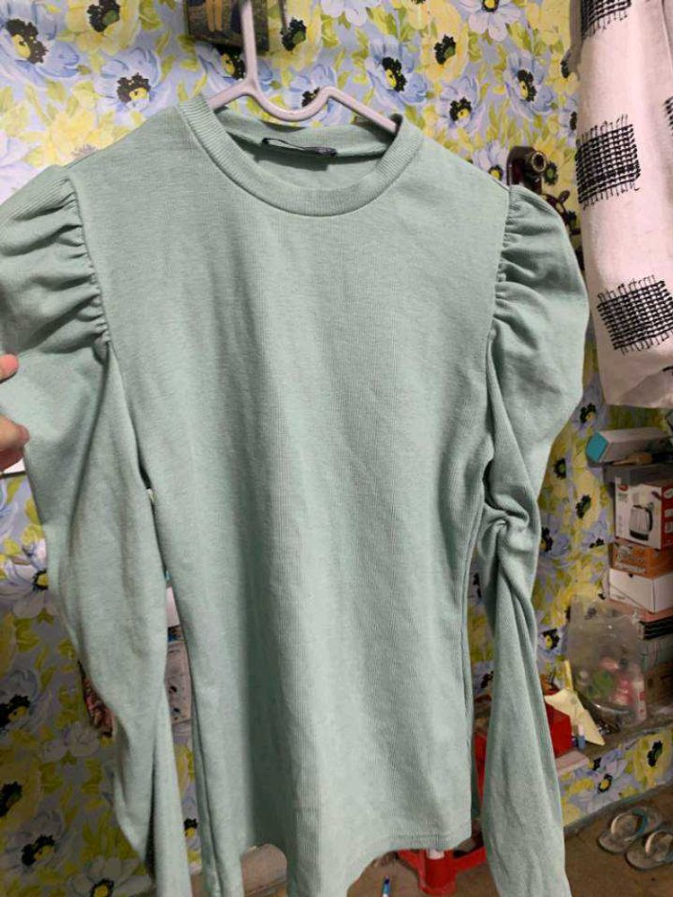 Shein Ribbed Full Sleeves Top