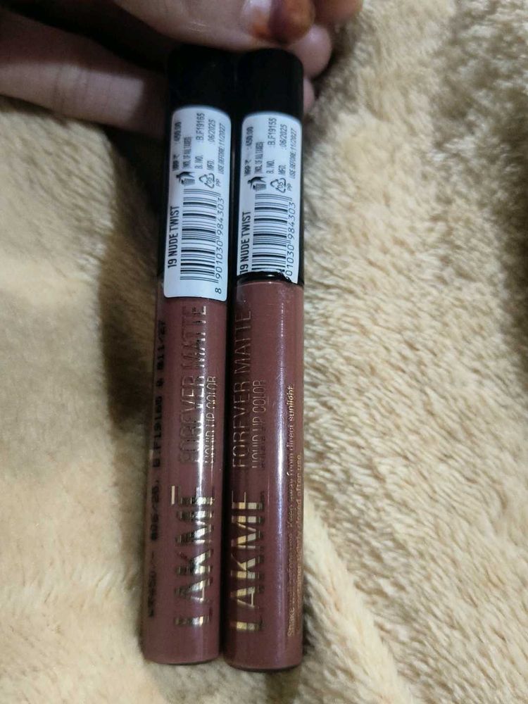 Lakme Forever Matte Liquid Lip Color - Nude Twist