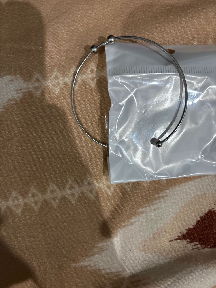 Pure Silver And Metal Kada – Stylish &amp; Adjustable