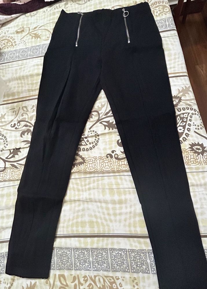 Black Stretchable Trousers