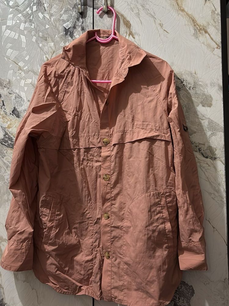Vintage Salmon Windbreaker Jacket