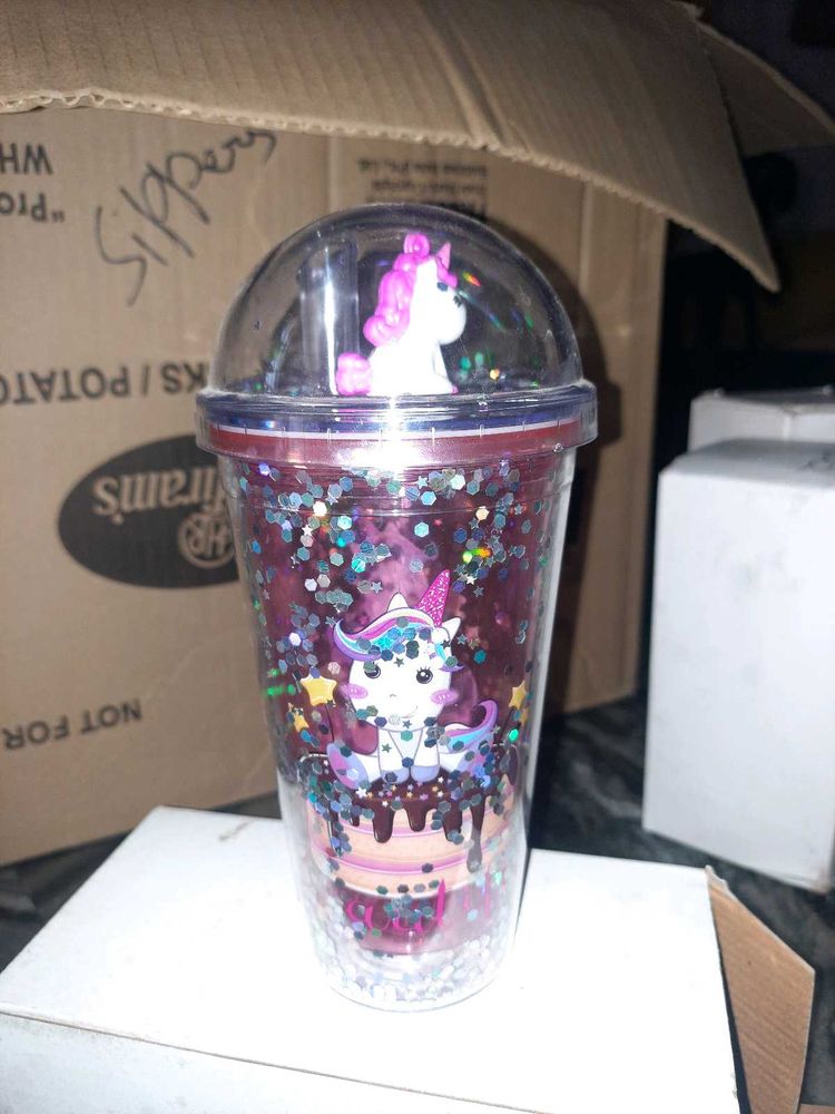 Donut Unicorn Shimmery Sipper