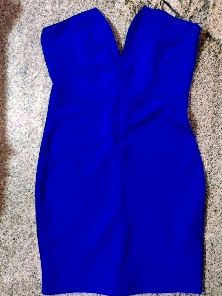 Sexy Sweetheart Neck Bodycon Dress- SHEIN