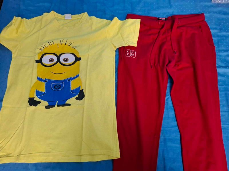 Marvel Minion Tshirt And Spunk Track Pants