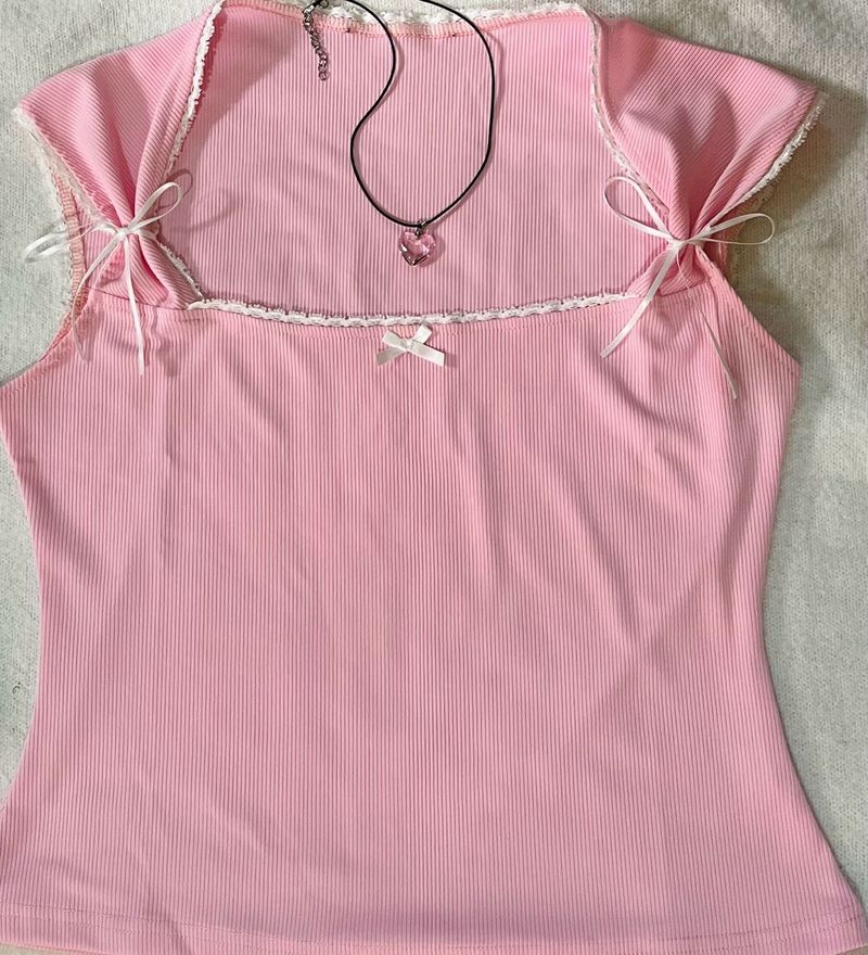 pink coquette top🎀💗