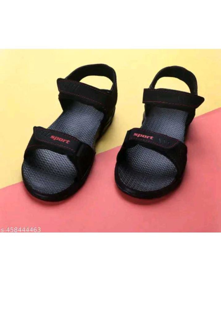 Sporty Black Sandals