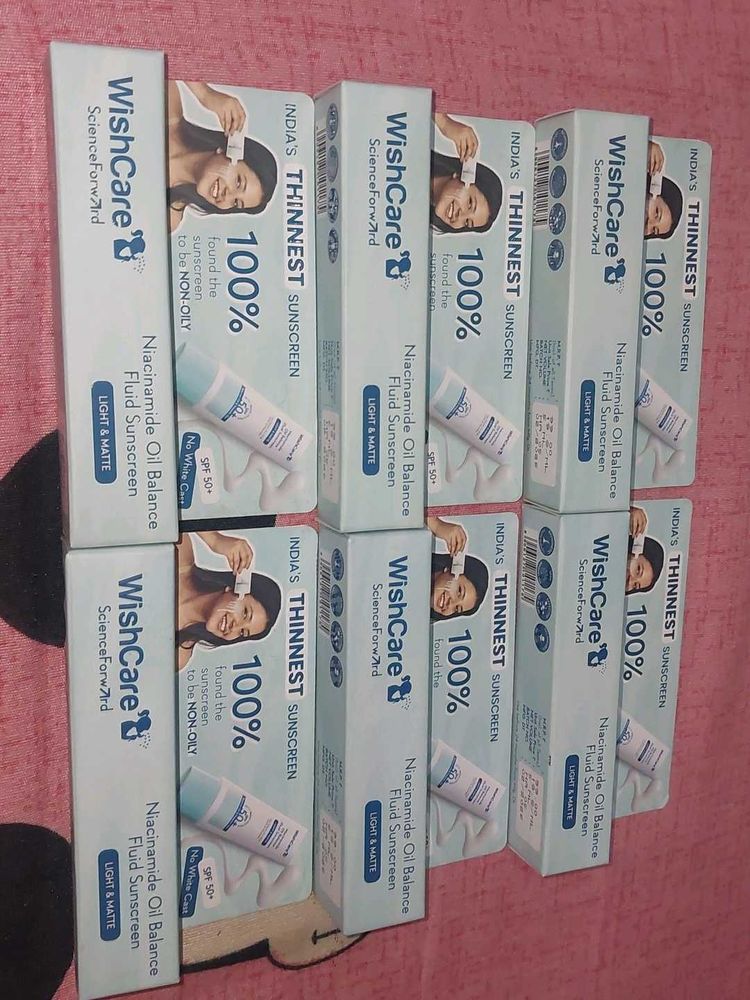 WishCare Sunscreen Fluid SPF 50 - Multiple Availab