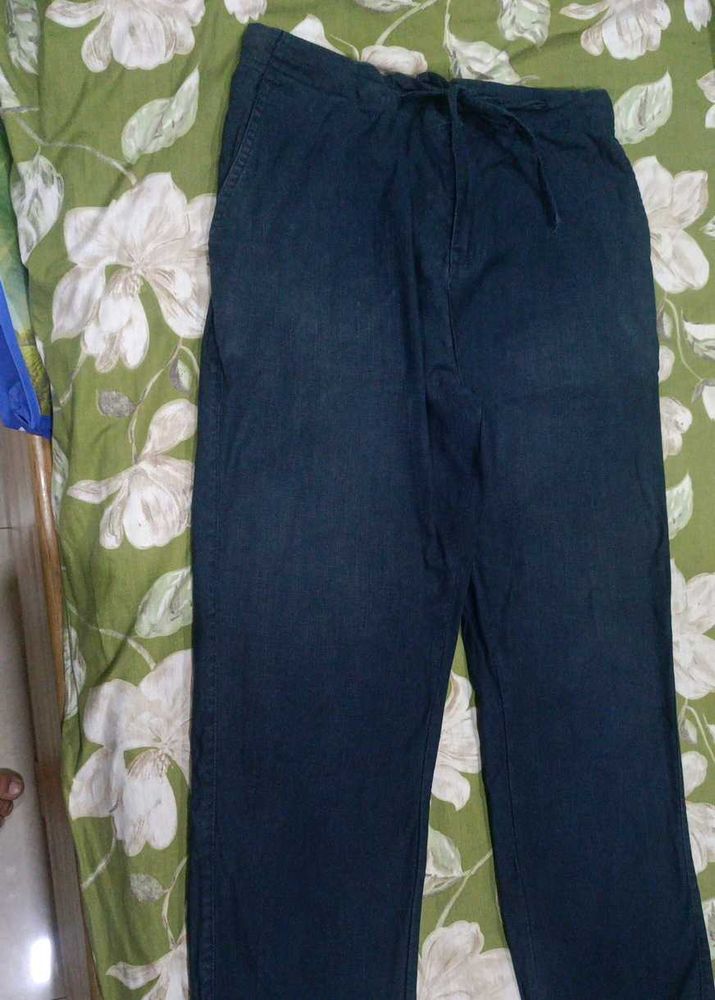 Dark Blue linen pant