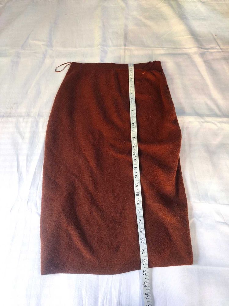 Brown Straight Skirt 30-36