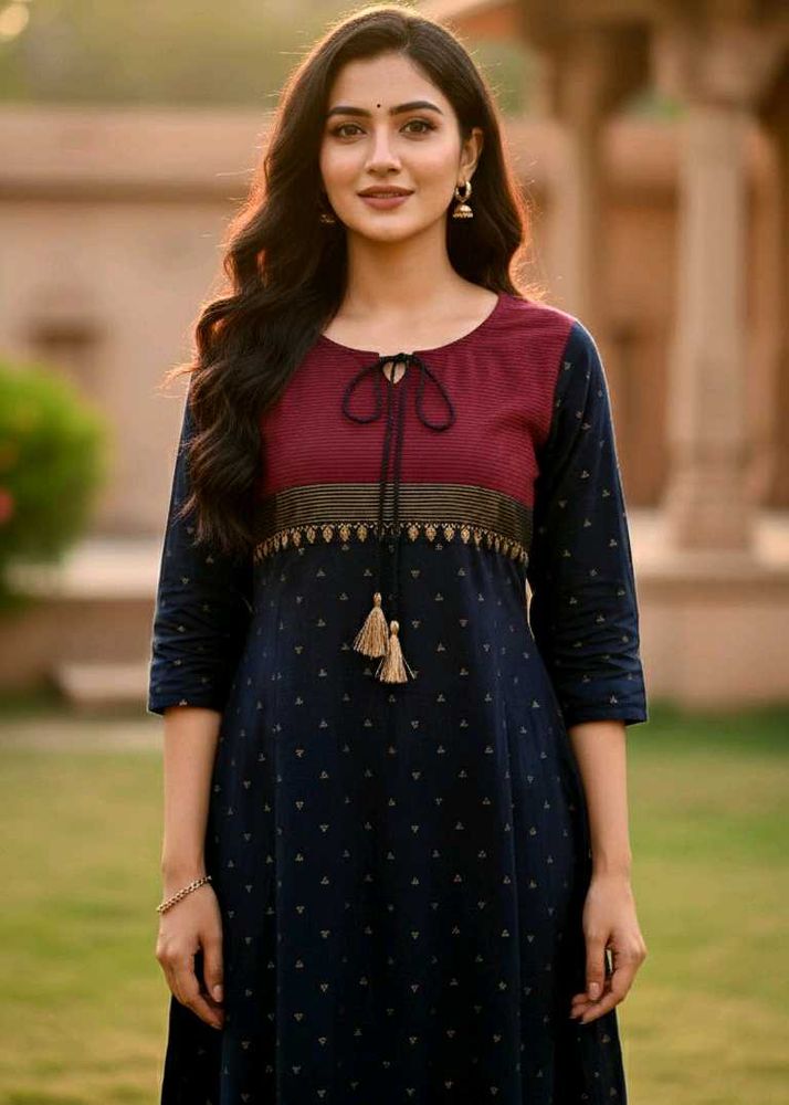 Elegent Black And Red Kurti