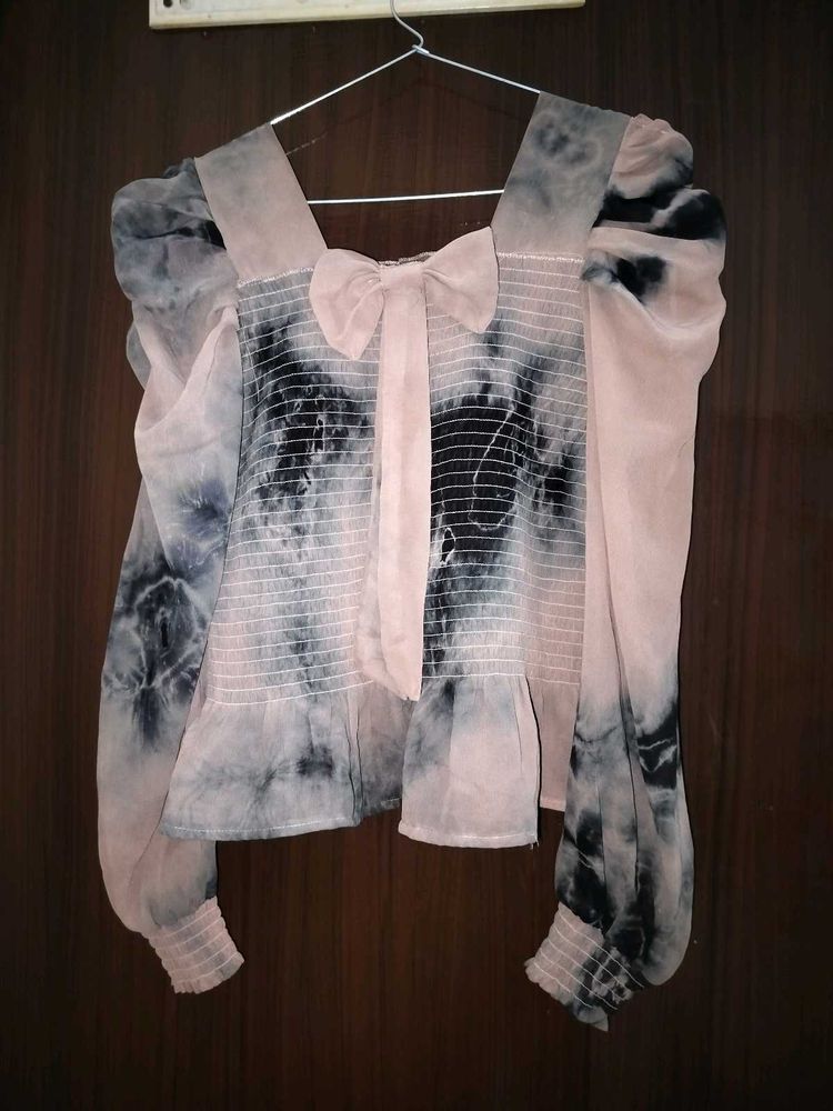 Tie-Dye Bow Top
