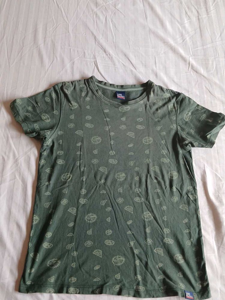 Printed Green T-Shirt
