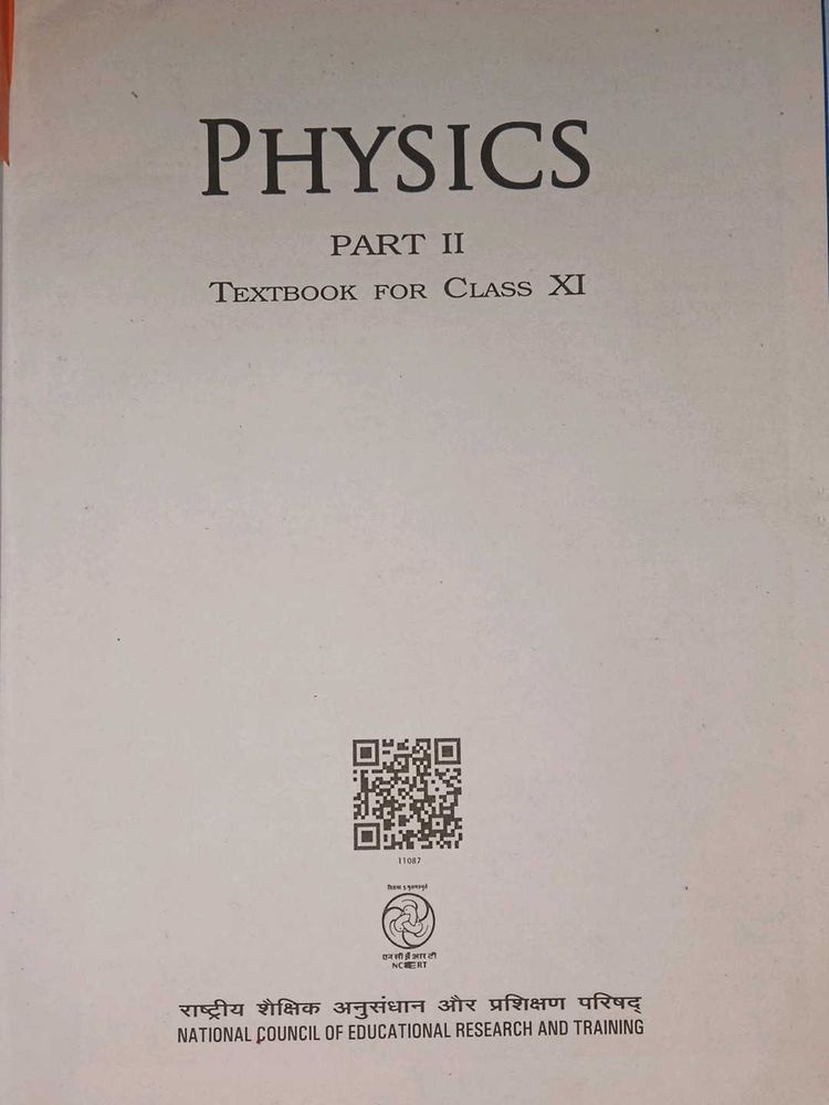 Physics Part II - Class XI Textbook