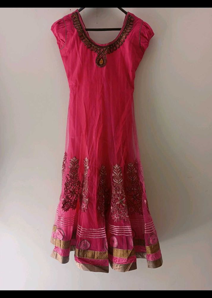 Pink Embroidered Kurta Set
