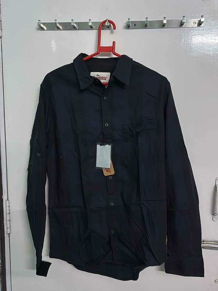 Roadster full sleeves Navy blue checked shirt