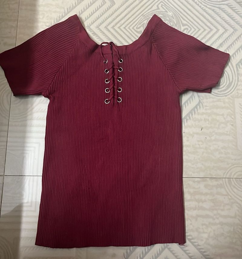 Maroon Top