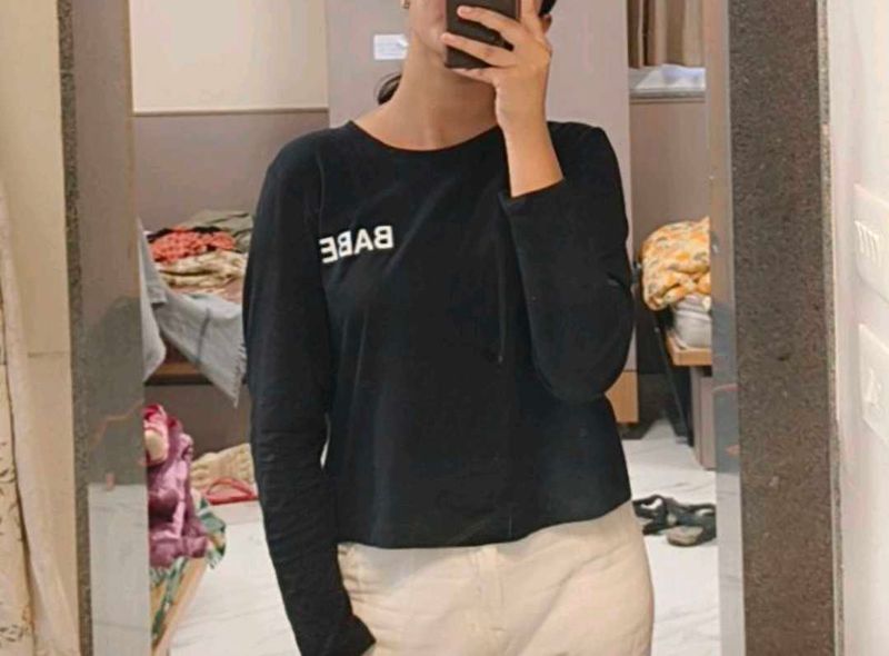 Black Babe Long Sleeve Tee