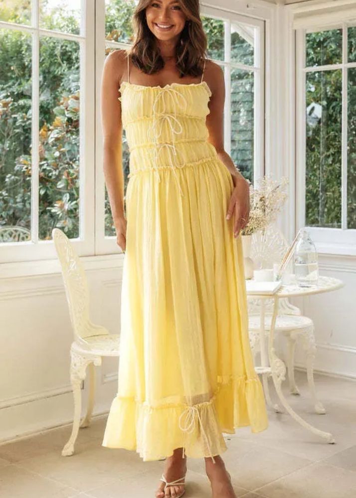 Yellow Maxi Sundress