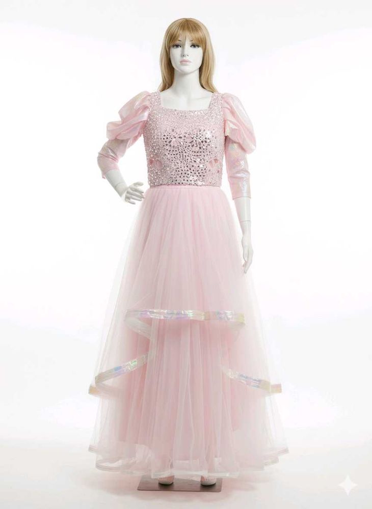 Pink Ethnic skirt and mirror top