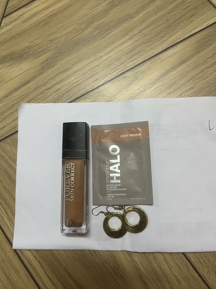 Smashbox Halo Tinted Moisturize And Dior Concealer