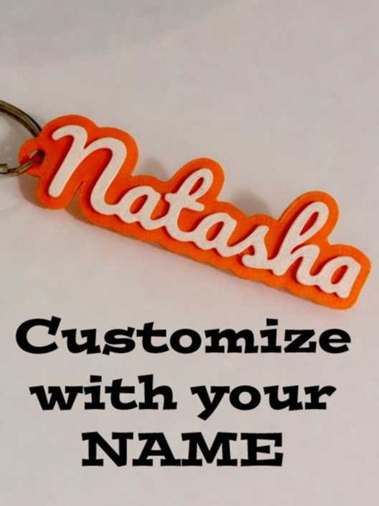 Customizable Name keychain