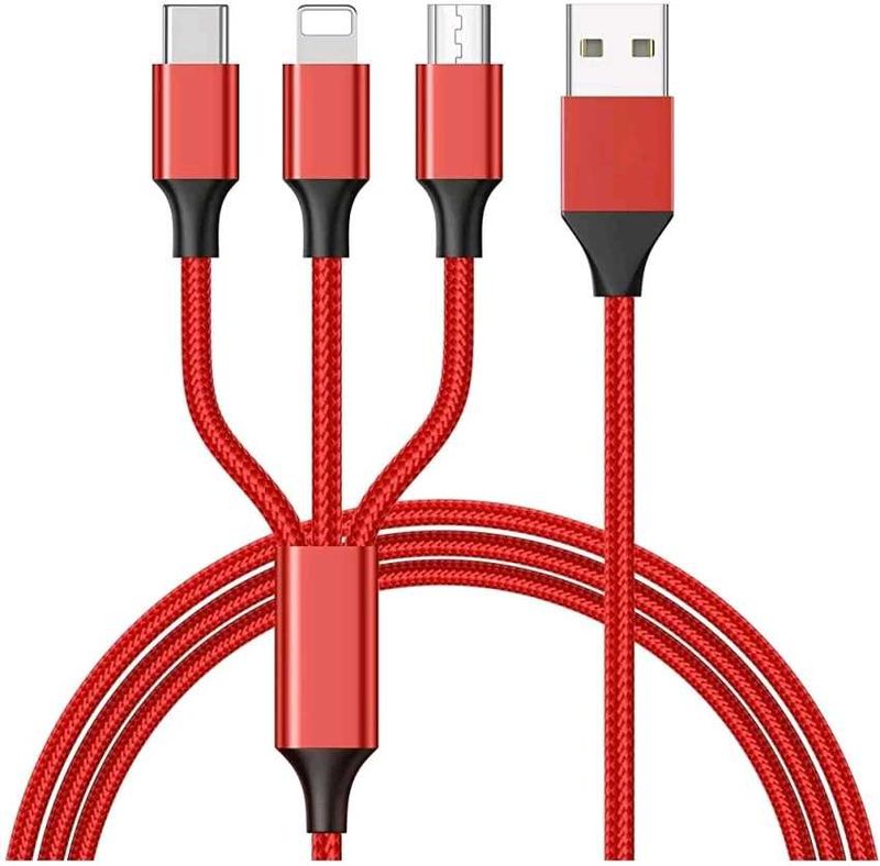 Premium Quality 3 in 1 charging cable (120CM)