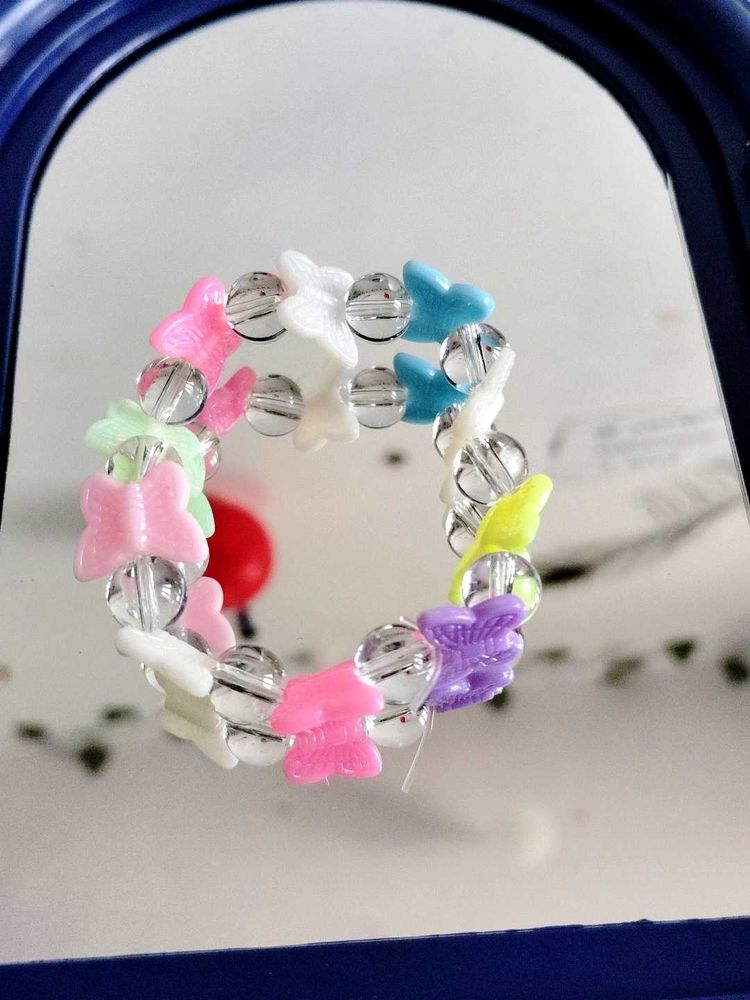 🎀 Butterfly Beaded Bracelet ❤