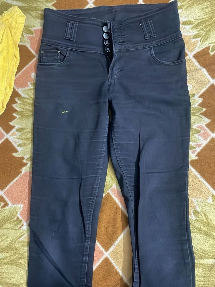 High Waisted Denim Jeans