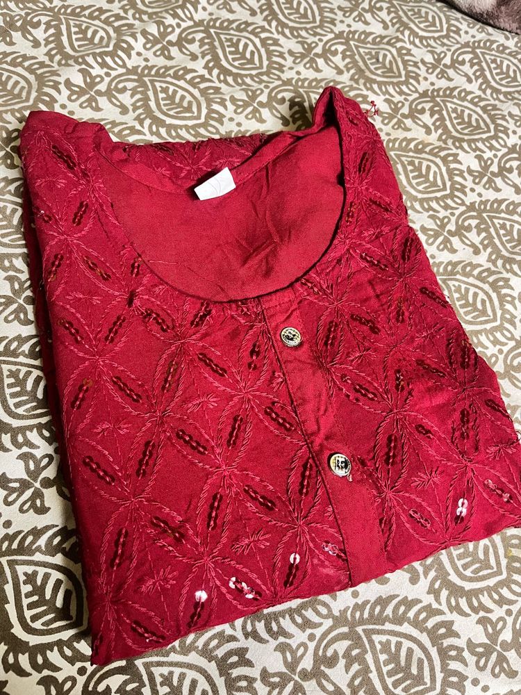 Elegant Embroidered Kurta