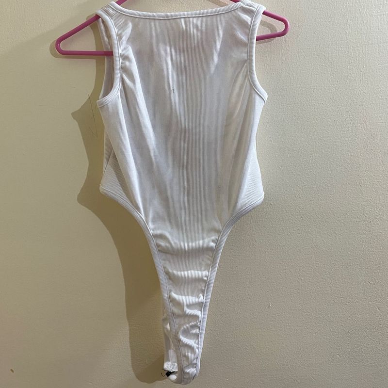 White Bodysuit Top