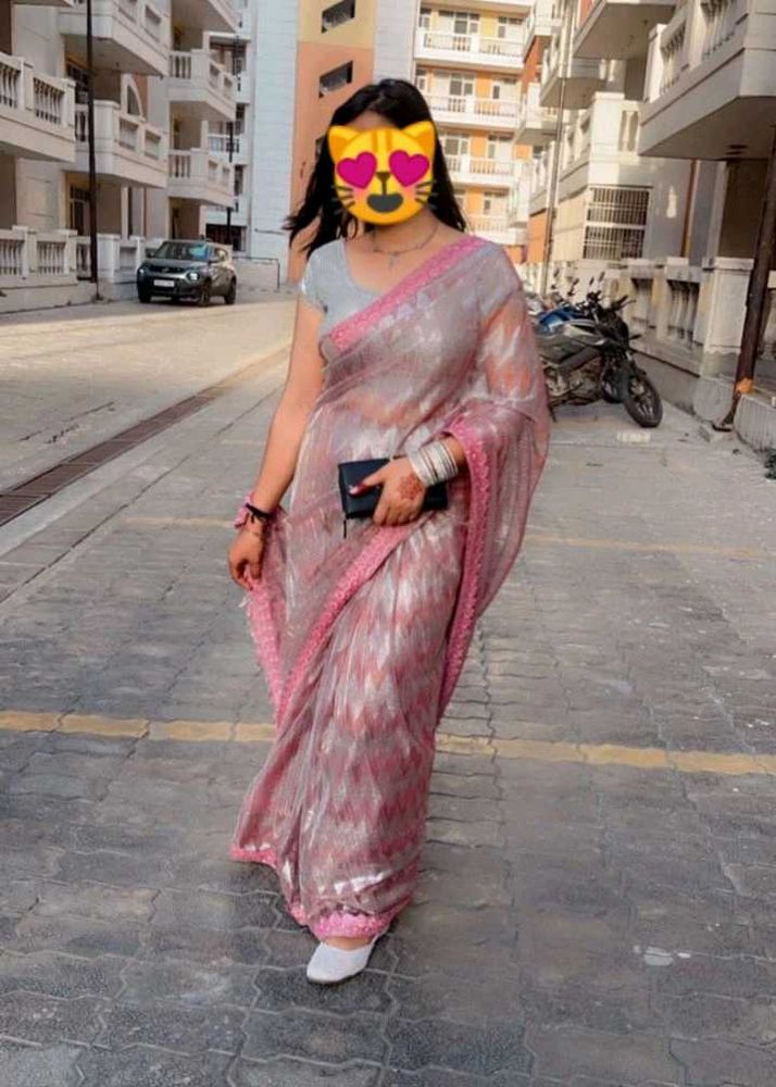 Elegant Pink Saree