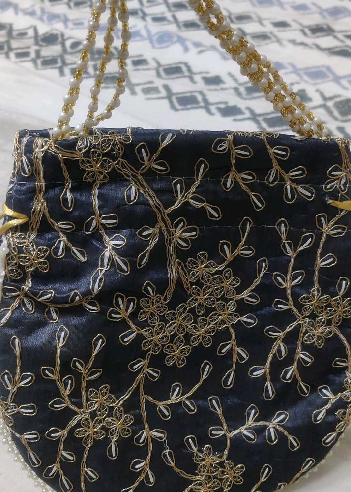 Elegant Embroidered Potli Bag
