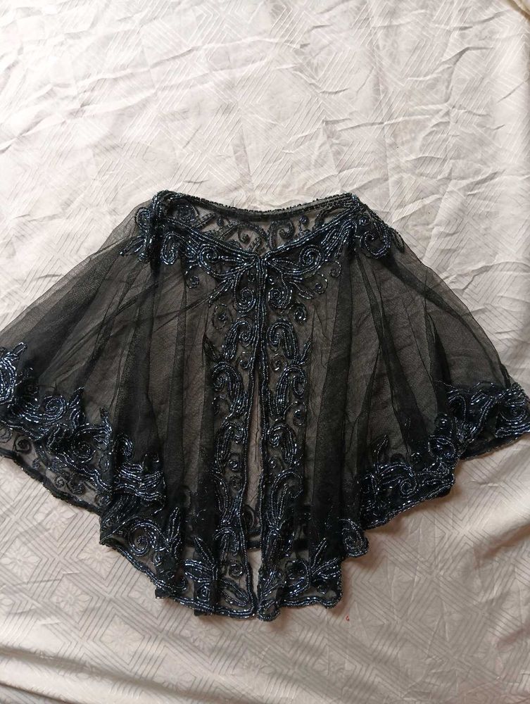 Designer net beaded top