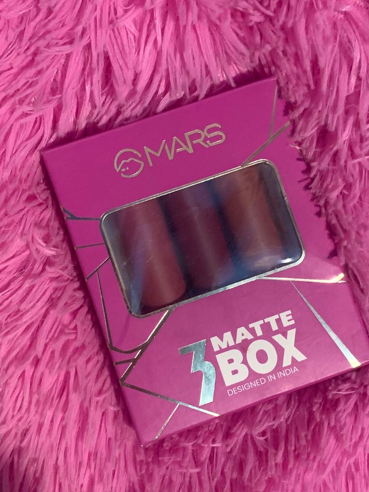 Mars- 3 Matte Lipstick Set