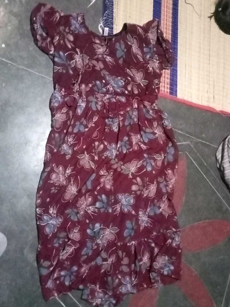 Floral Print Fit &amp; Flare Dress