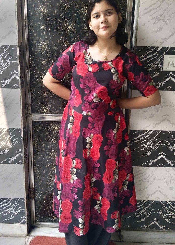 Floral Print Midi Dress