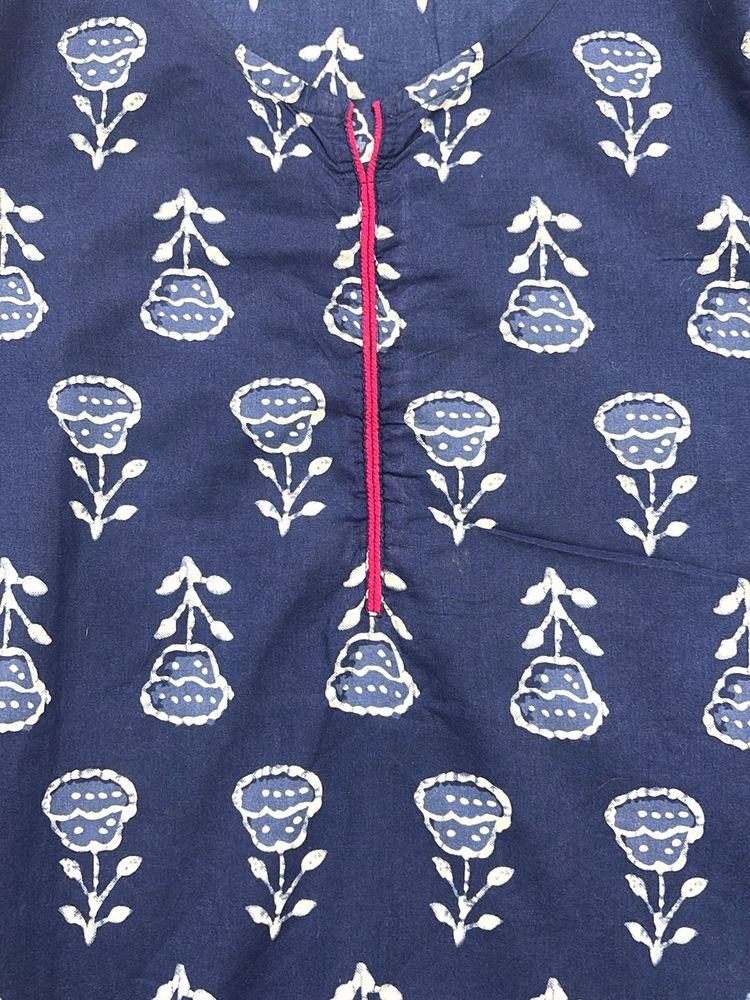 A Beautiful Indigo Blue Kurta