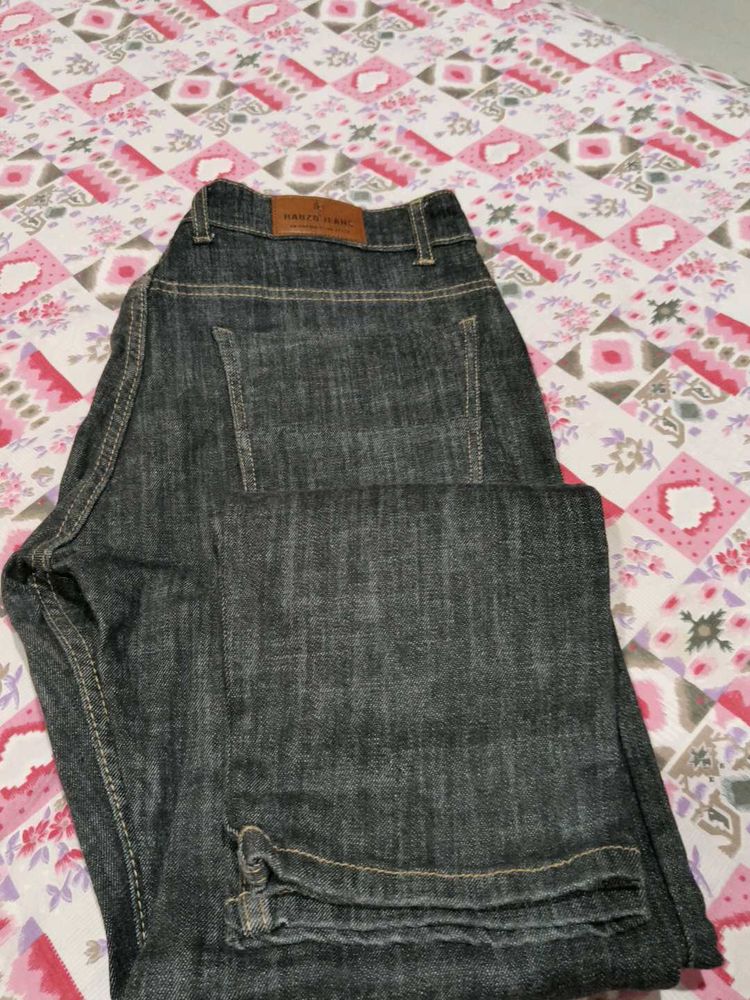Stylish Gray Denim Jeans