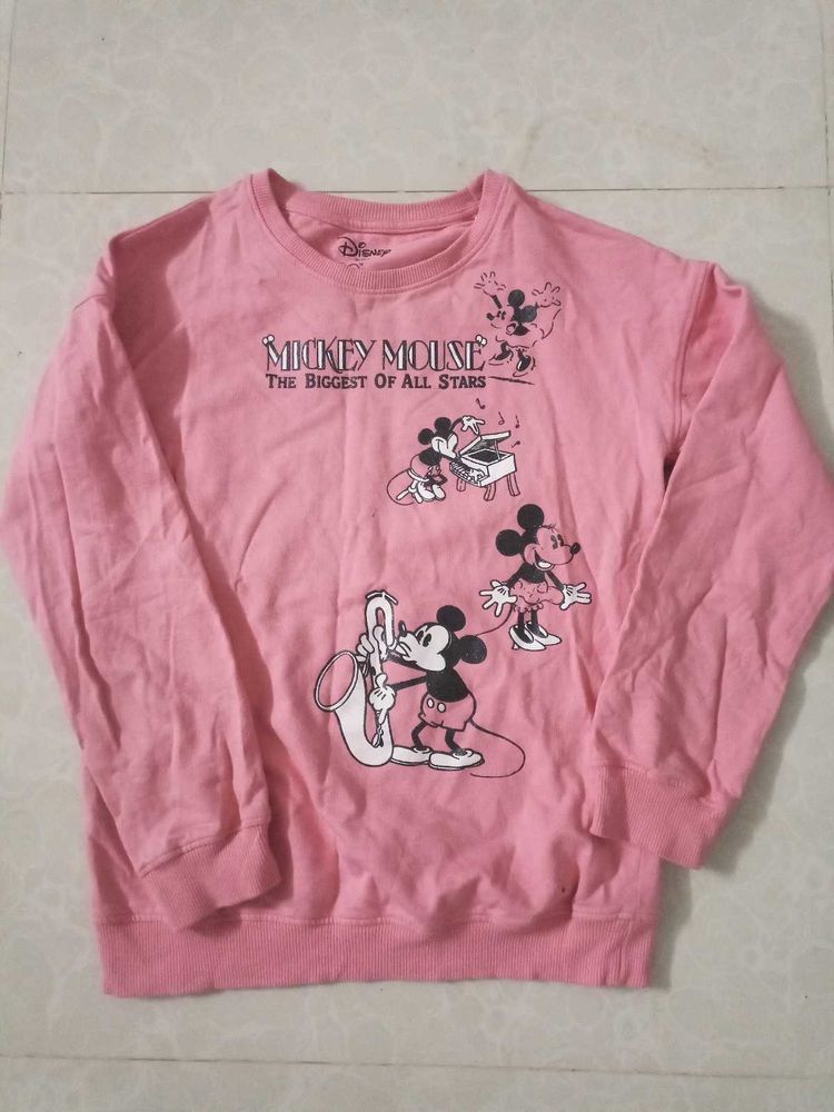 Disney Mickey Mouse Pink Sweatshirt